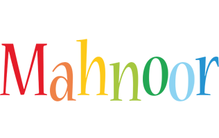 Mahnoor birthday logo