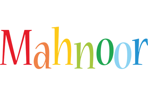 Mahnoor birthday logo