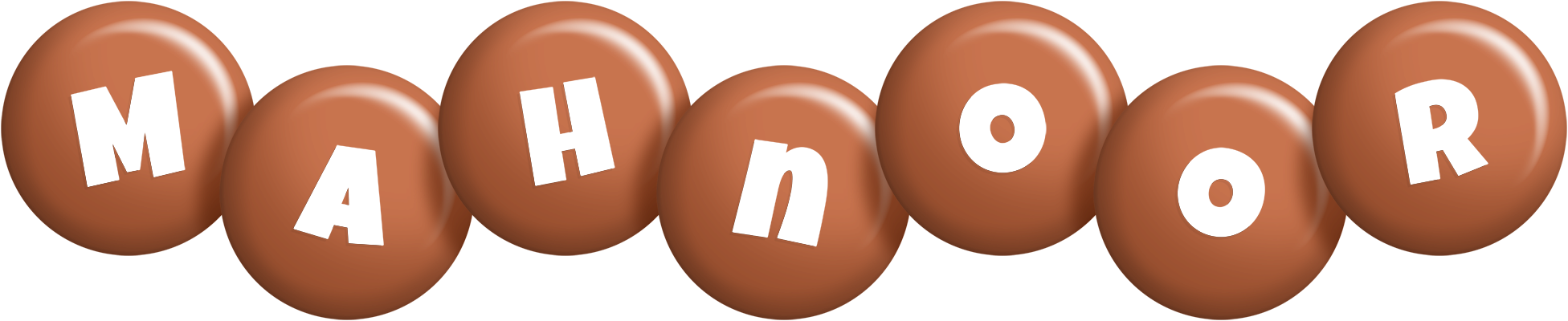 Mahnoor candy-brown logo