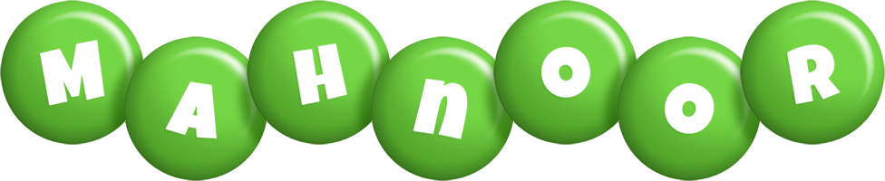 Mahnoor candy-green logo