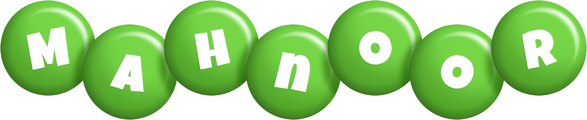 Mahnoor candy-green logo