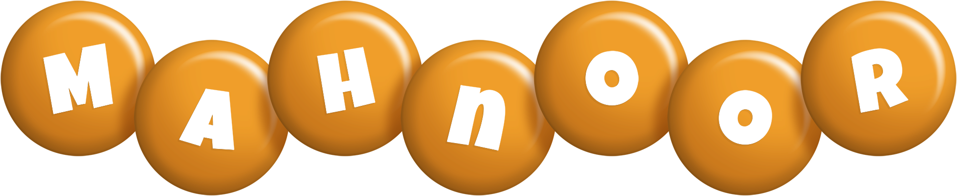 Mahnoor candy-orange logo