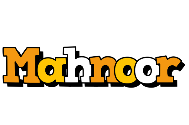 Mahnoor cartoon logo