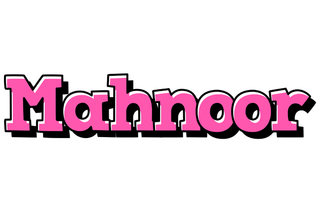 Mahnoor girlish logo