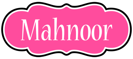 Mahnoor invitation logo