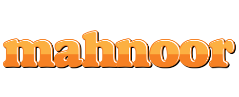 Mahnoor orange logo