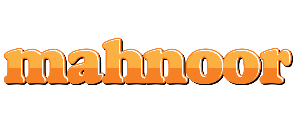 Mahnoor orange logo