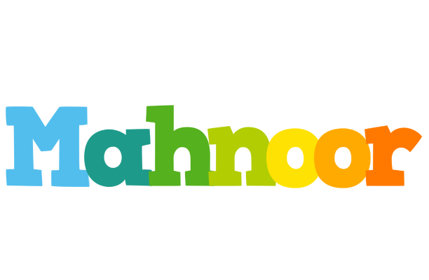 Mahnoor rainbows logo
