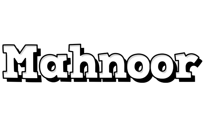 Mahnoor snowing logo