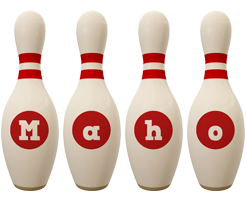 Maho bowling-pin logo