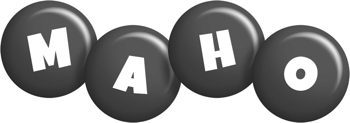 Maho candy-black logo