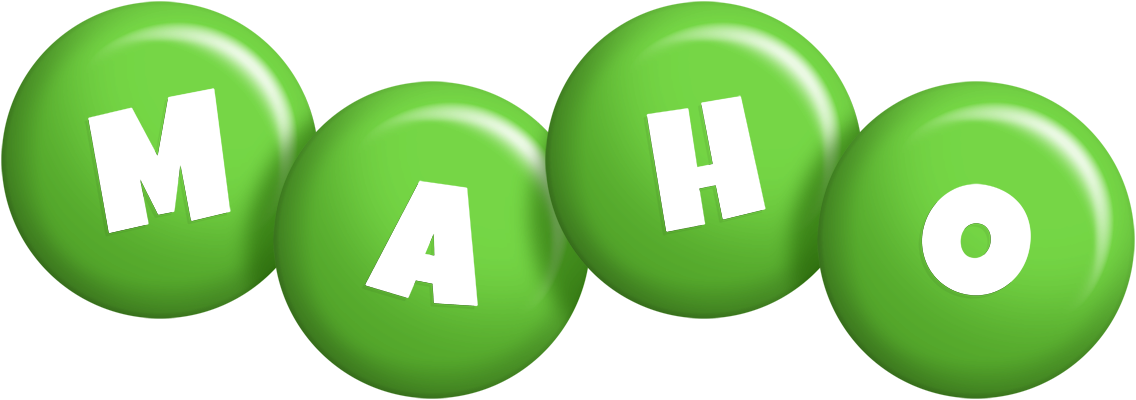 Maho candy-green logo