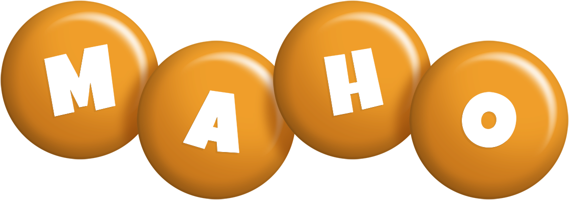 Maho candy-orange logo