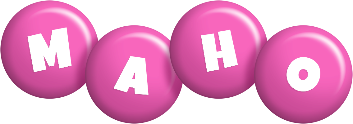 Maho candy-pink logo