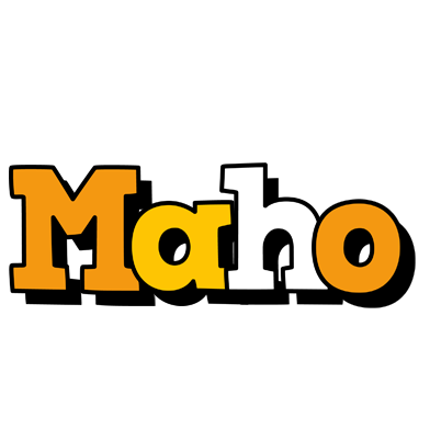 Maho cartoon logo