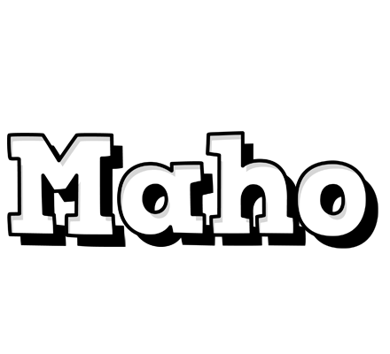 Maho snowing logo