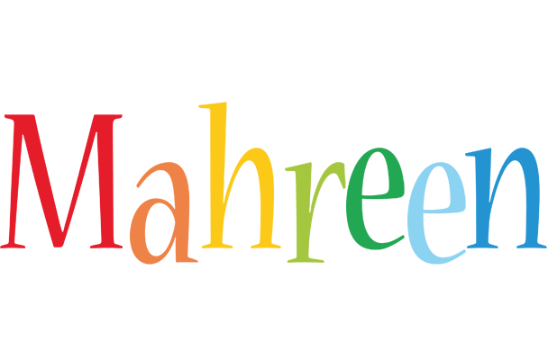 Mahreen birthday logo