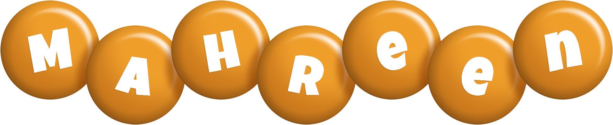 Mahreen candy-orange logo
