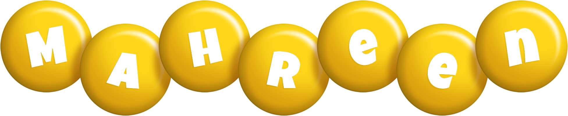 Mahreen candy-yellow logo