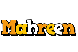 Mahreen cartoon logo