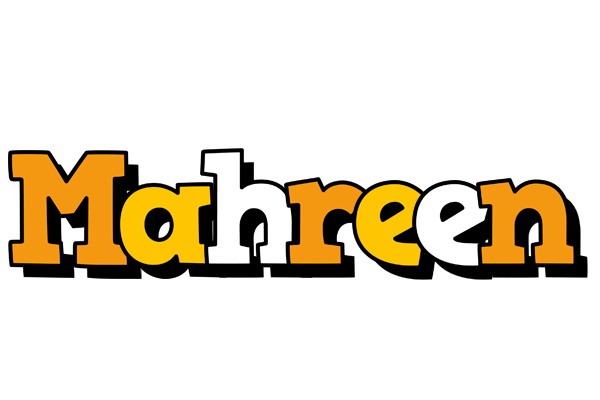 Mahreen cartoon logo