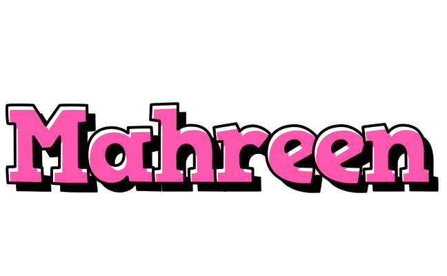 Mahreen girlish logo