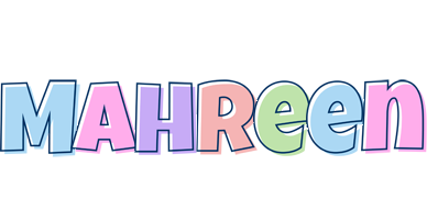 Mahreen pastel logo