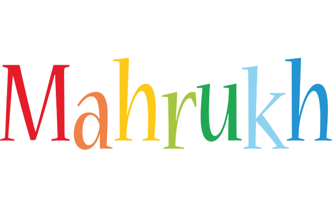 Mahrukh birthday logo