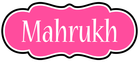 Mahrukh invitation logo