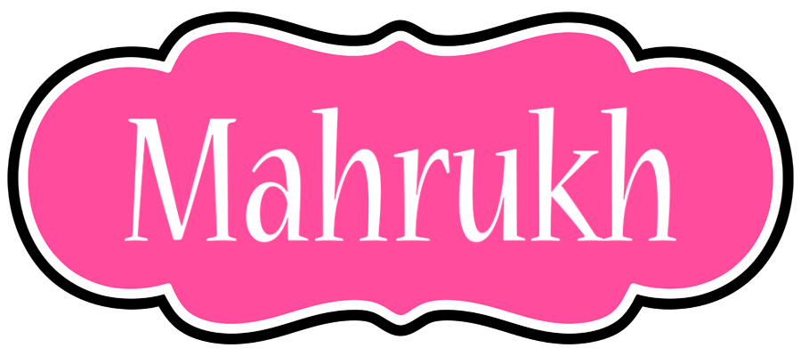 Mahrukh invitation logo