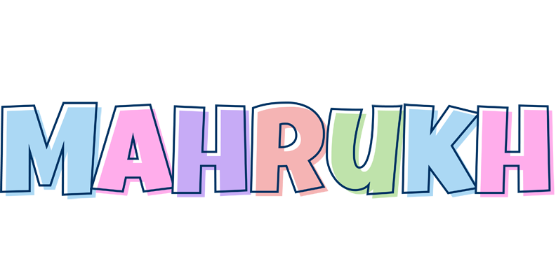 Mahrukh pastel logo