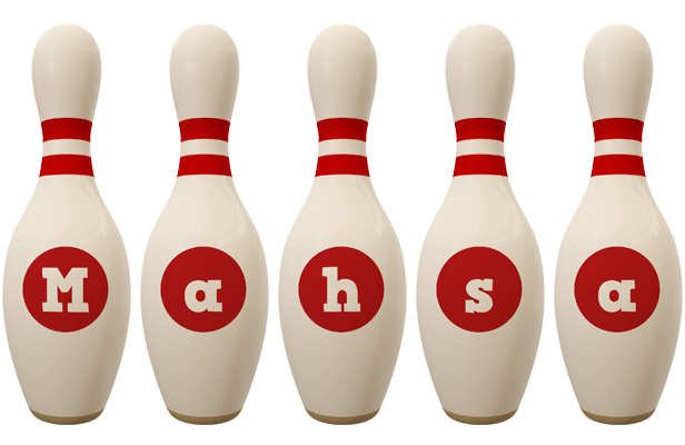 Mahsa bowling-pin logo