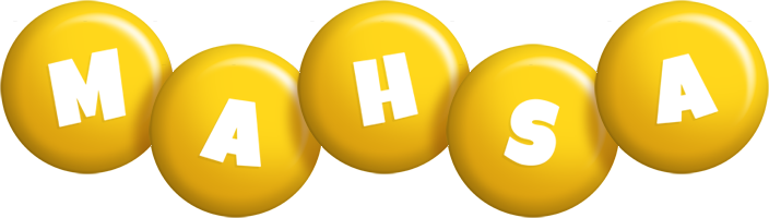 Mahsa candy-yellow logo
