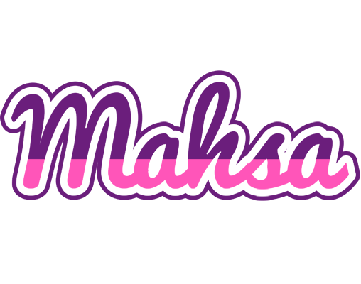 Mahsa cheerful logo