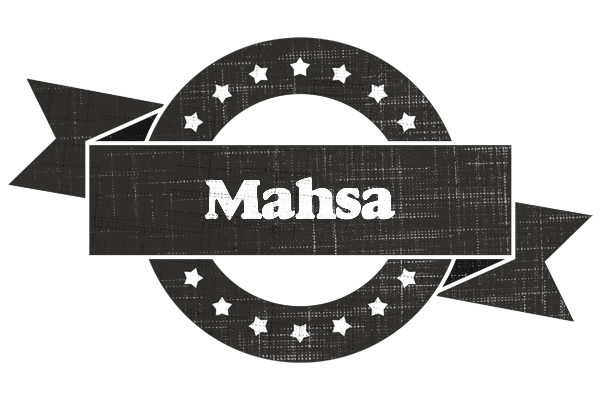 Mahsa grunge logo