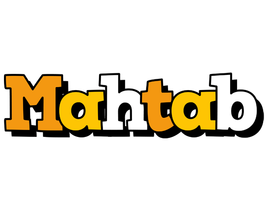 Mahtab cartoon logo