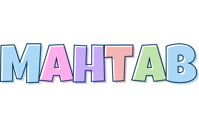 Mahtab pastel logo