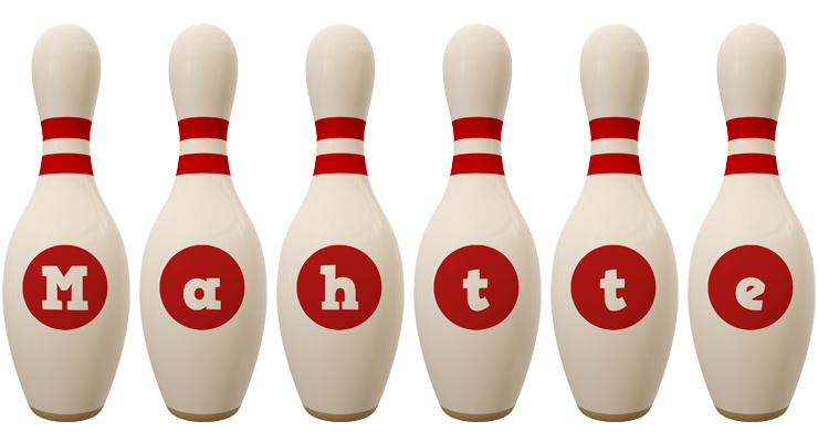 Mahtte bowling-pin logo