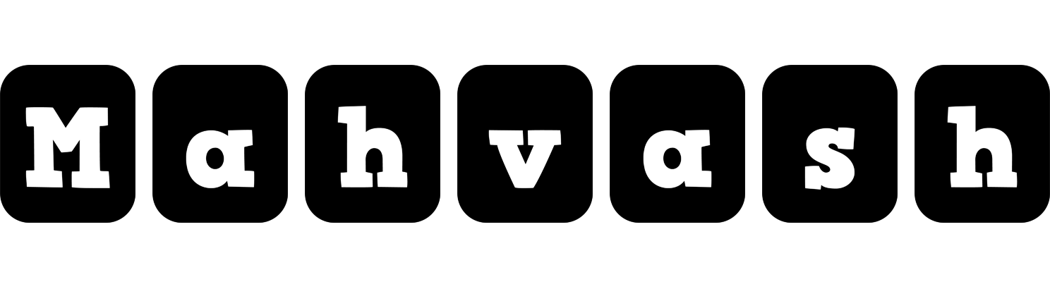 Mahvash box logo
