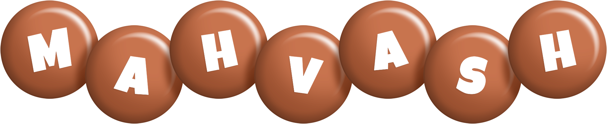 Mahvash candy-brown logo