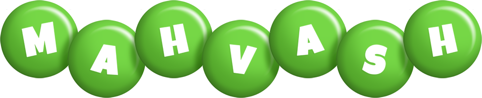 Mahvash candy-green logo