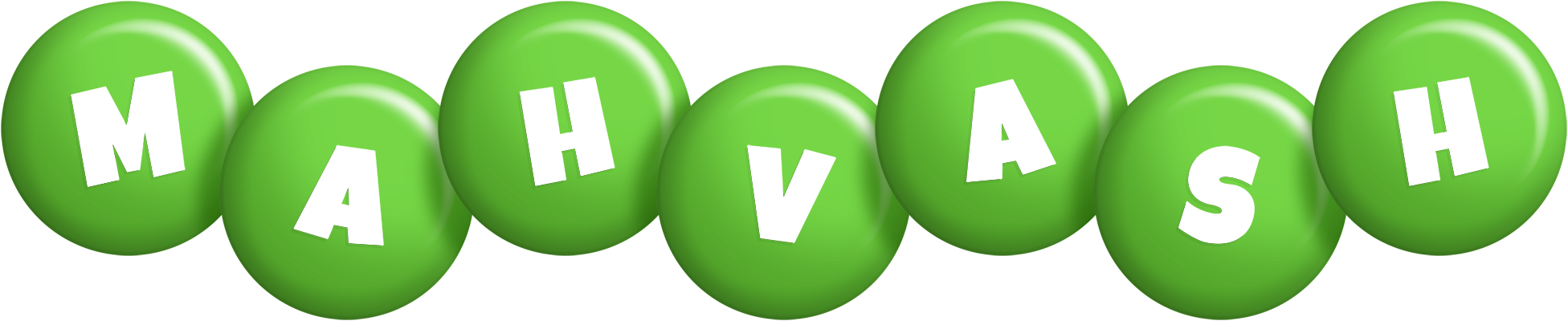 Mahvash candy-green logo