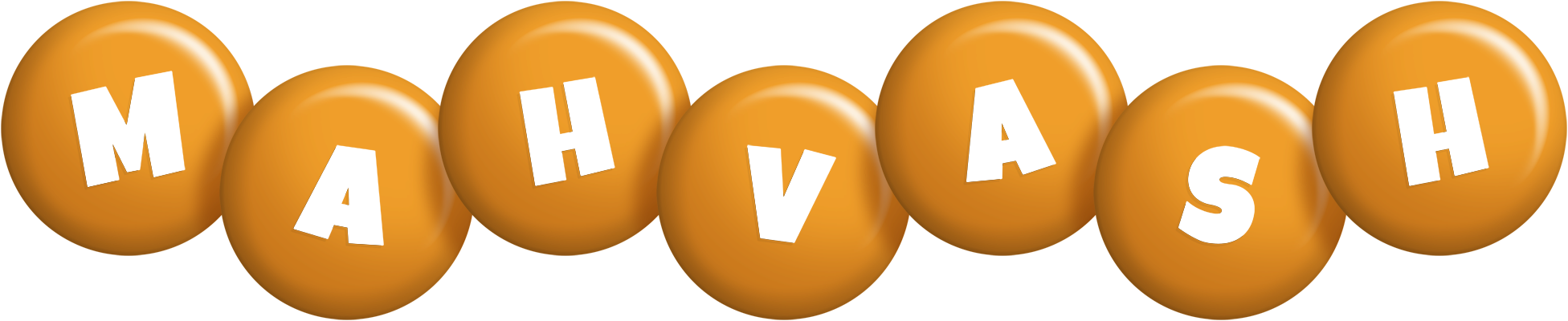 Mahvash candy-orange logo