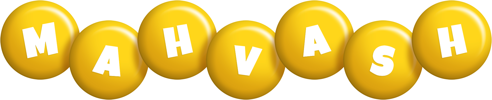 Mahvash candy-yellow logo