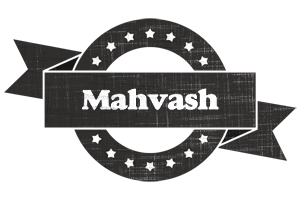 Mahvash grunge logo