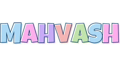 Mahvash pastel logo