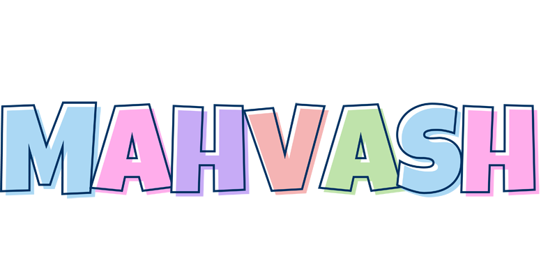 Mahvash pastel logo