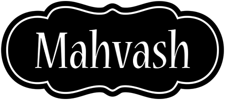 Mahvash welcome logo