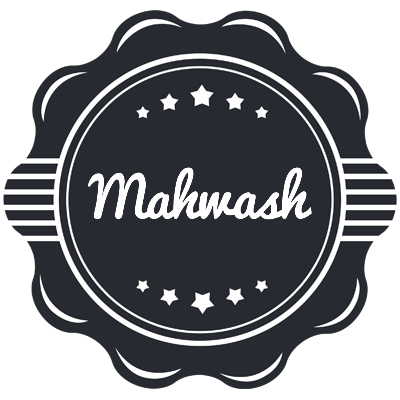 Mahwash badge logo