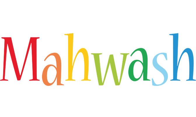 Mahwash birthday logo